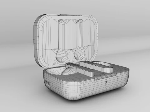 Boat Airdopes White 3D Model