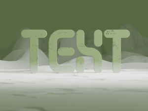 3d text in abstract environment 3D 模型