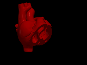 Heart with stand Modelo 3D