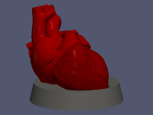 Heart with stand Modelo 3D
