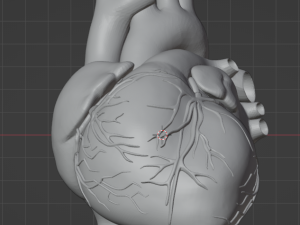 Heart with stand Modelo 3D