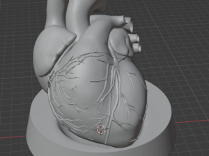 Heart with stand Modelo 3D