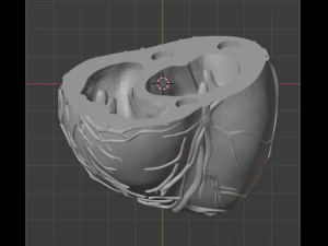 Heart with stand 3D Model