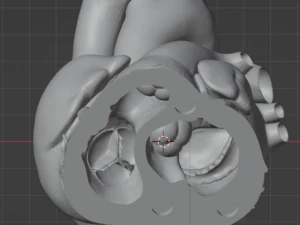 Heart with stand 3D Model
