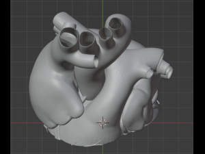 Heart with stand Modelo 3D