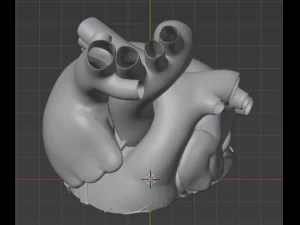 Heart with stand 3D Model