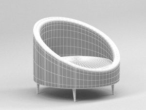 circle sofa 3D 模型