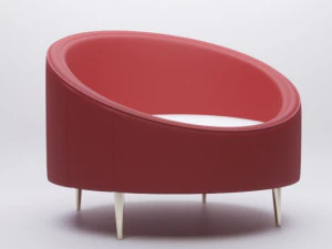 divano circolare Modello 3D