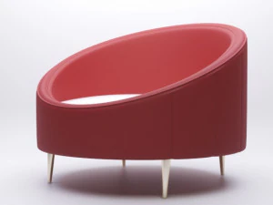 divano circolare Modello 3D