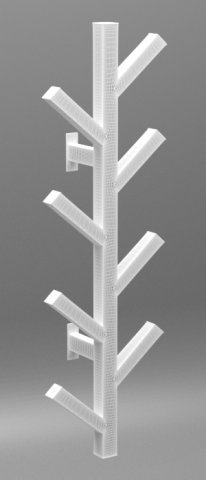 coat rack 3D Model .c4d .max .obj .3ds .fbx .stl .blend