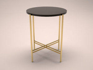 round end table 3D मॉडल