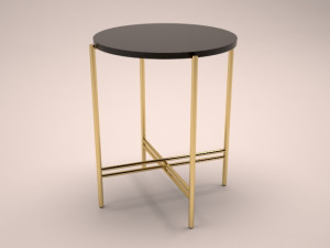 round end table 3D मॉडल