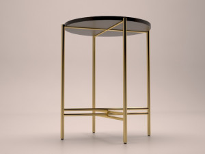 round end table 3D मॉडल