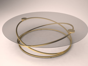 glass table 3Dモデル