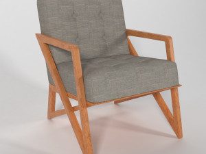 Wooden sofa 3D 模型