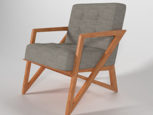 Wooden sofa 3D Model