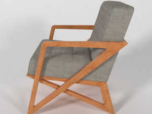 Wooden sofa 3D Model