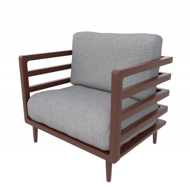 Armchair Model 3D .c4d .max .obj .3ds .fbx .stl .blend 