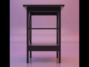 Black end table 3D Model