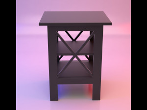 Black end table Modelo 3D