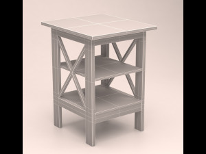 Black end table Modelo 3D