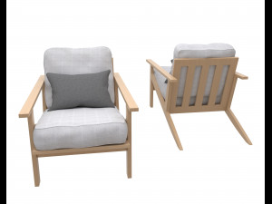 Sofa with pillow 3D Model