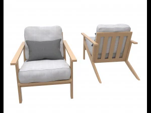 Sofa with pillow 3D Model