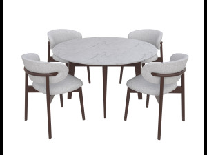 Table with chairs 3D Models