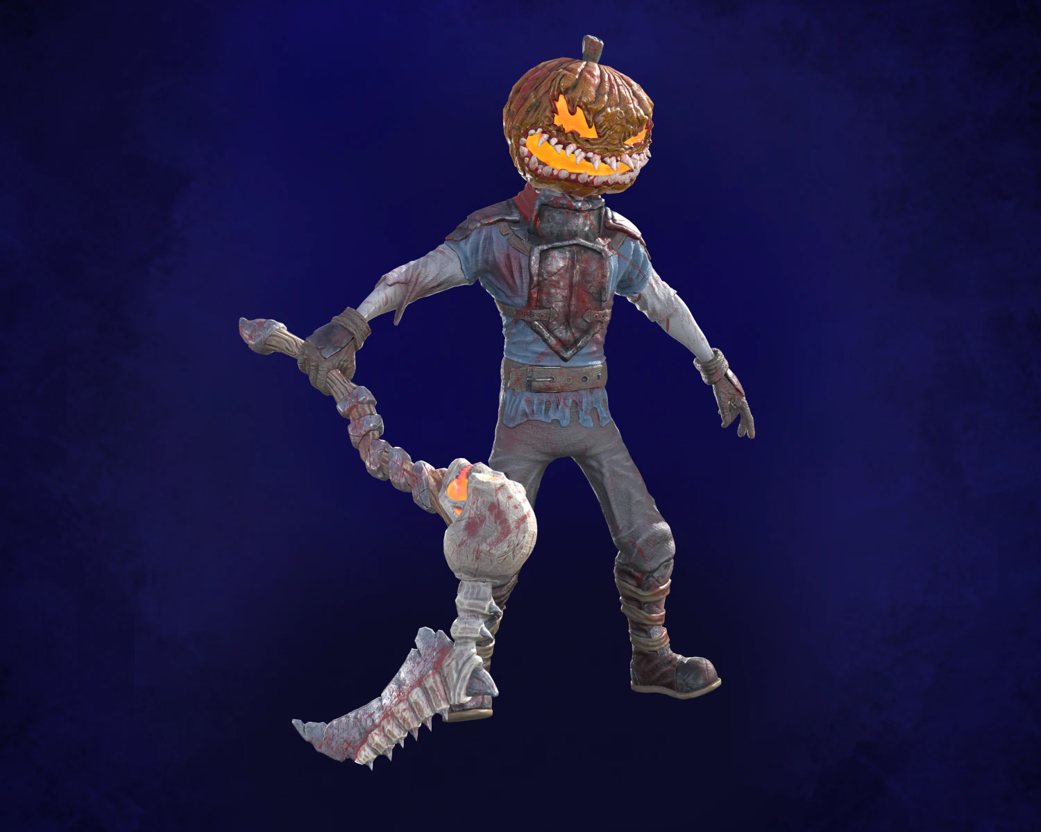 pumokinheadless warrior 3D Model .c4d .max .obj .3ds .fbx .stl .blend 