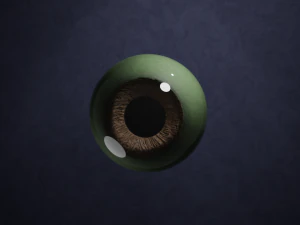 custom procedural eyes 3D Model