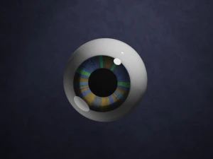 custom procedural eyes 3D Model