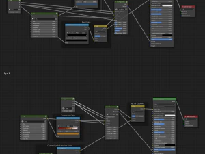custom procedural eyes 3D Model