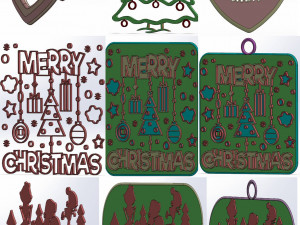christmas tree decorations 31 designs 3D Print Model