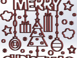 christmas tree decorations 31 designs 3D Print Model