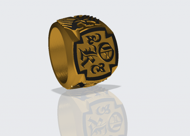 men signet ring 3D Print Model .c4d .max .obj .3ds .fbx .stl .blend 