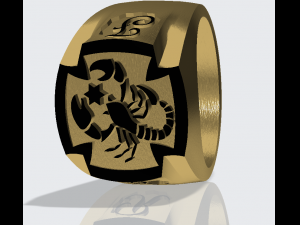 men signet ring 3D 프린트 모델