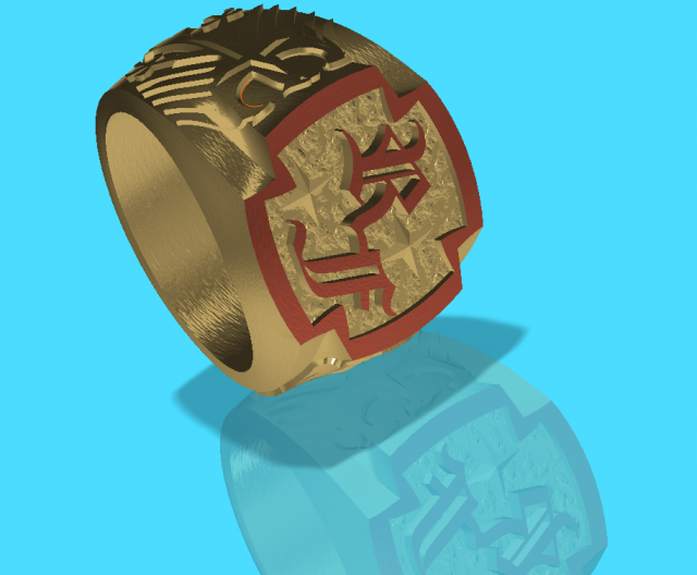 men signet ring Model Cetak 3D .c4d .max .obj .3ds .fbx .stl .blend