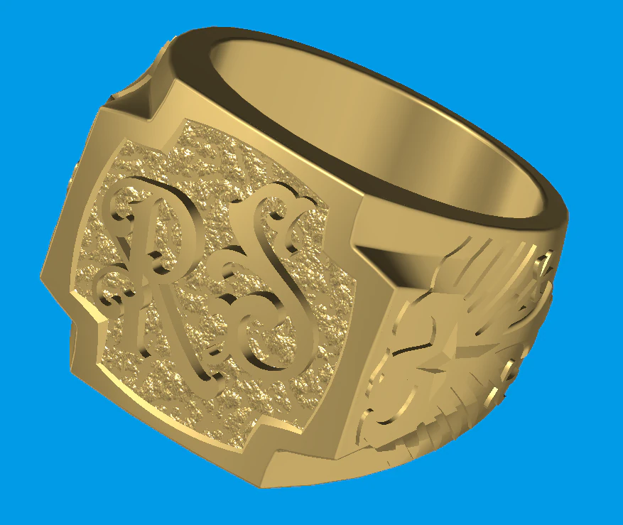 Ring 3D Print Model .c4d .max .obj .3ds .fbx .stl .blend 