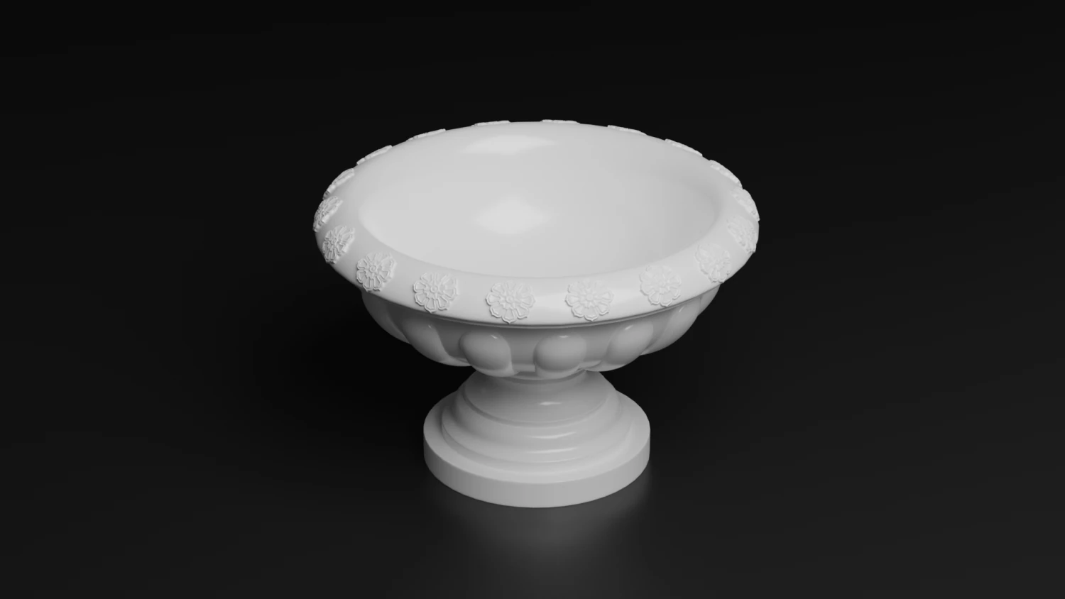 Garden vase 3D Model .c4d .max .obj .3ds .fbx .stl .blend 