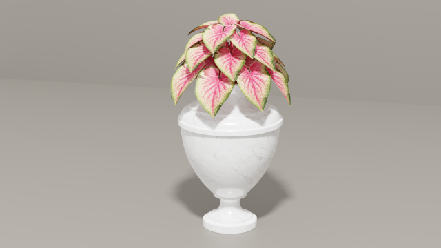 Garden vase Model 3D .c4d .max .obj .3ds .fbx .stl .blend 