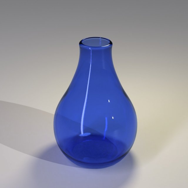 glass vase 3D 模型 .c4d .max .obj .3ds .fbx .stl .blend 