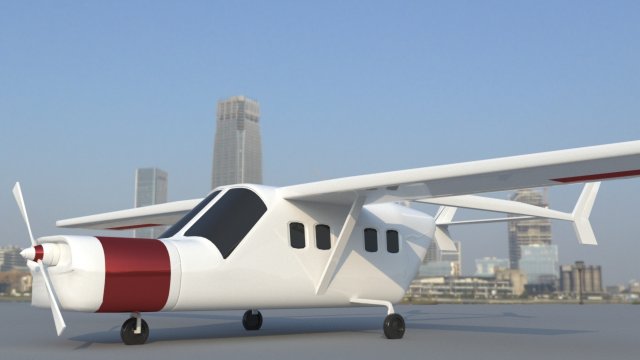 cessna super skymaster 3D Модель .c4d .max .obj .3ds .fbx .stl .blend 