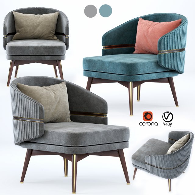 aster billy chair 3D Model .c4d .max .obj .3ds .fbx .stl .blend 