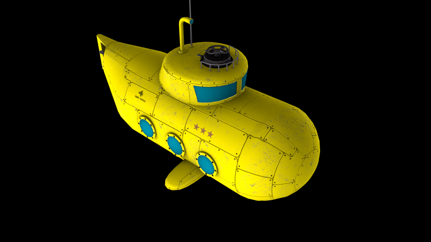 yellowsubmarine 3D Model in Submarine 3DExport