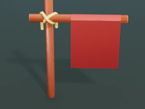 medieval merchant textured low-poly game ready assets pack 3D Model