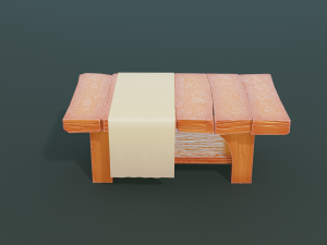 medieval merchant textured low-poly game ready assets pack 3D 模型