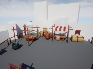 medieval merchant textured low-poly game ready assets pack 3D 模型