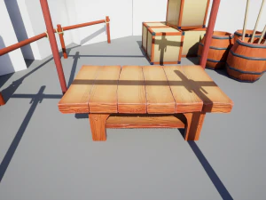medieval merchant textured low-poly game ready assets pack 3D Model