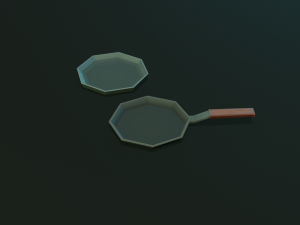 tableware textured low-poly game ready assets pack Modello 3D