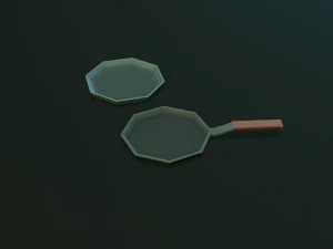 tableware textured low-poly game ready assets pack 3D Model